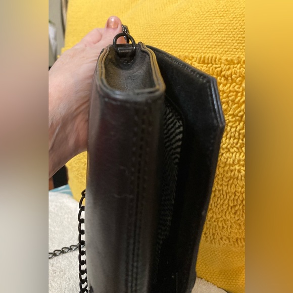 EUC - Rebecca Minkoff leather quilted crossbody purse with black/gold dust bag - Picture 7 of 16